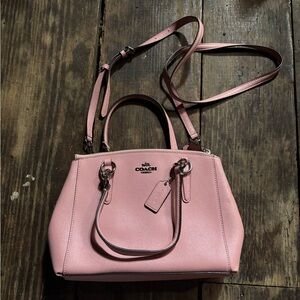 Coach Light Pink Leather Satchel